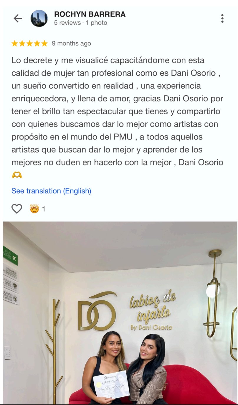 Reseña de Rochyn Barrera - 5 estrellas