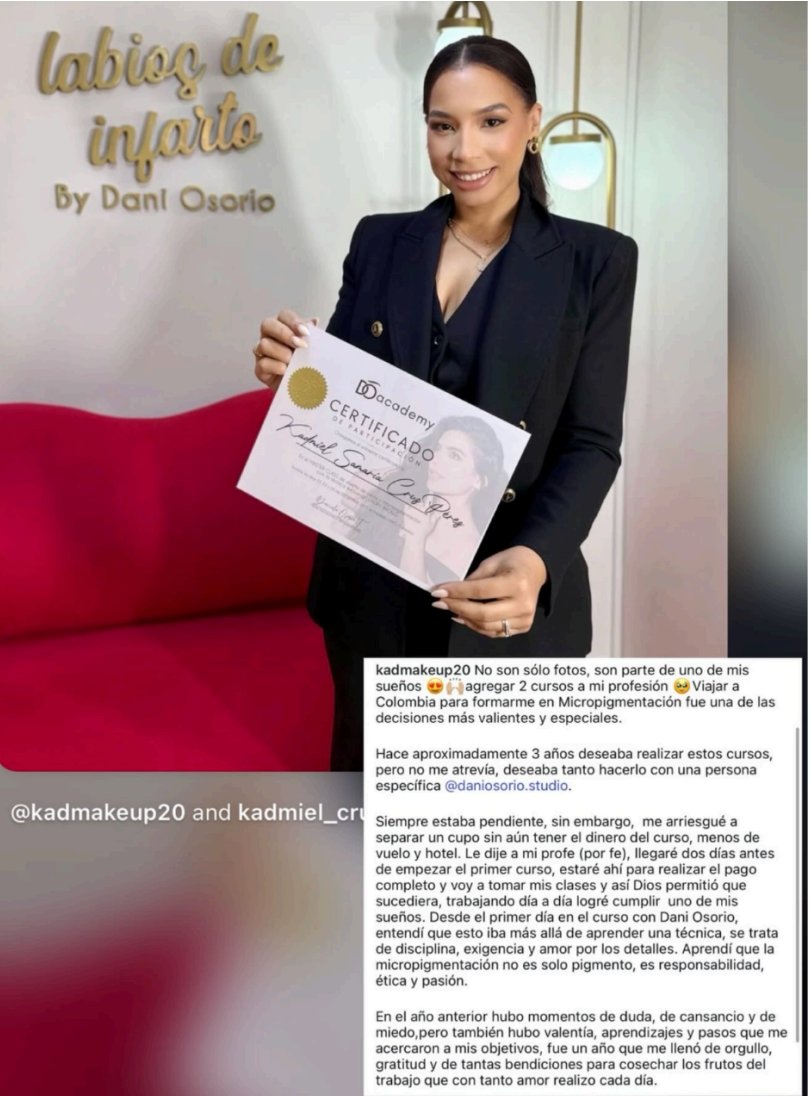 Story de Kadmiel - Alumna que viajó desde el extranjero